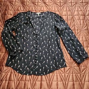 Joie Purine Champagne glass blouse